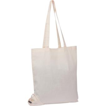 Foldable cotton bag White