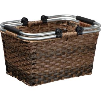 Rattan shopping basket Brown