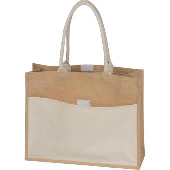 Jute bag with leader ANA Fawn