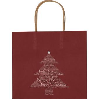 Weihnachtstasche klein Burgund