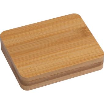 Manikürset in Bambusetui Beige