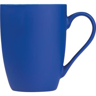 Rubberized ceramic mug Aztec blue