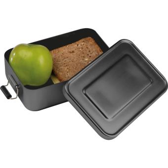 Aluminium lunch box with closure Anthracite
