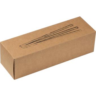 Set of 100 drink straws made of paper CARTER Brown