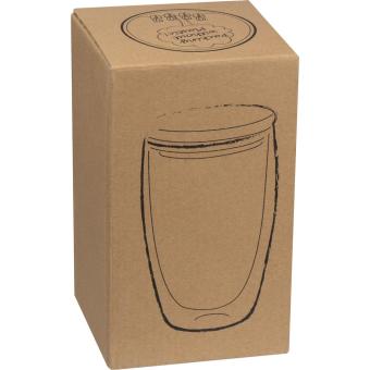 Double-walled glass with 500 ml filling capacity Transparent