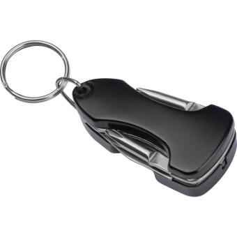 Multitool with keyring Black