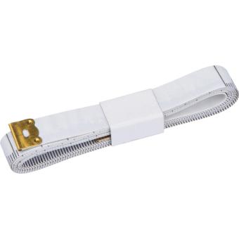 Rubberised 1,50 m measuring tape White