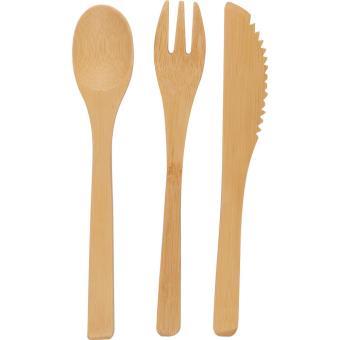 Bamboo cutlery set Fawn