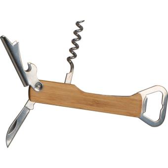 Corkscrew with bottle opener Fawn