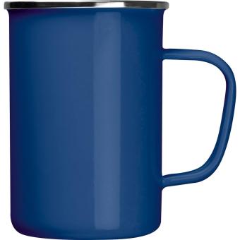 Enamel mug Aztec blue