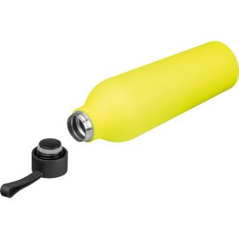 Rubberised drinking bottle, 750ml Yellow