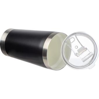 Stainless steel mug with ceramic coating inside Black