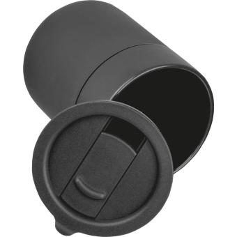 Ceramic drinking cup with silicone sleeve, 340ml Anthracite
