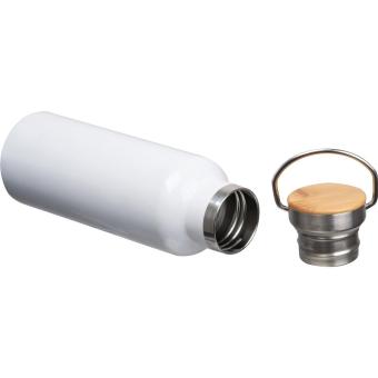 Sublimations Vakuum Edelstahlflasche Weiß