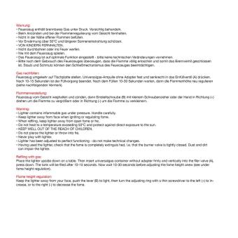 Elektronisches Flammbier-Feuerzeug Schwarz