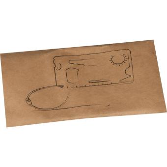 Survival Kofferanhänger aus Aluminium Schwarz