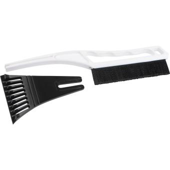 Plastic ice scraper with brush White