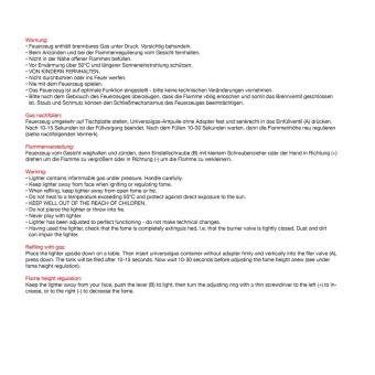 Electronic lighter, refillable Red