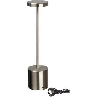 Stainless steel table lamp with rechargeable battery Convoy grey
