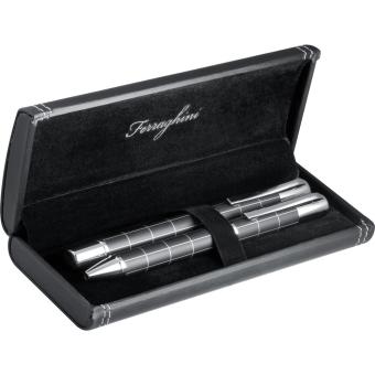 Ferraghini metal writing set Black