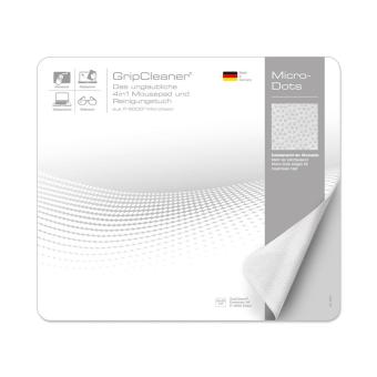 GripCleaner 4in1 mousepad & microfiber cloth 21x15cm 