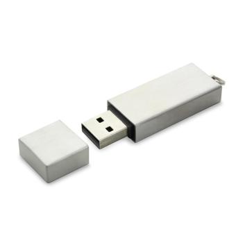 USB Stick Metal Slim 3.0 Flat silver | 8 GB USB3.0