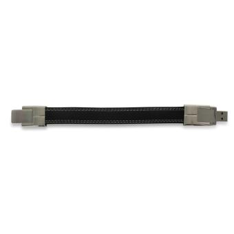 USB Stick Leder Band Schwarz | 16 GB