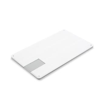 USB Stick Karte Metall Flat silver | 128 MB