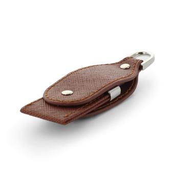 USB Stick Leather Hamburg 128 MB