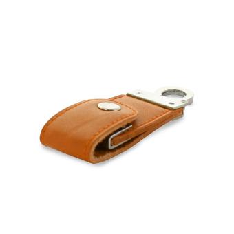 USB Stick Leather London Braun | 32 GB USB3.0