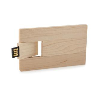 USB Stick Photocard Wood 128 MB