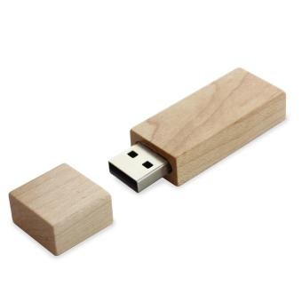 USB Stick Holz Rectangle Ahorn | 128 MB