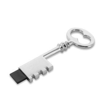 USB Stick Schlüssel Retro Silber | 128 MB