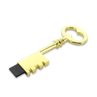 USB Stick Schlüssel Retro Gold | 128 MB