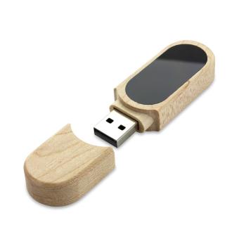 USB Stick Wood LED Maple | 128 MB