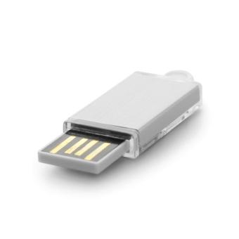 USB Stick Mini Slide Silber | 128 MB