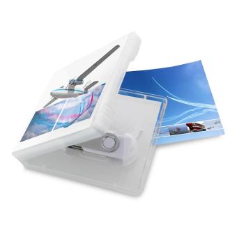 Booklet Box USB Stick Clip Transparent