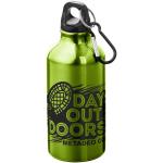 Oregon 400 ml Aluminium Trinkflasche mit Karabinerhaken Apfelgrün