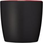 Riviera 340 ml ceramic mug Black/red