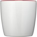 Aztec 340 ml ceramic mug White/red