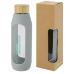 Tidan 600 ml Flasche aus Borosilikatglas mit Silikongriff Grau