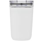 Bello 420 ml glass tumbler with recycled plastic outer wall White