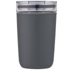 Bello 420 ml glass tumbler with recycled plastic outer wall Convoy grey