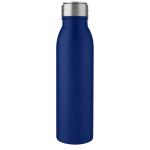 Harper 700 ml stainless steel water bottle with metal loop Corporate blue