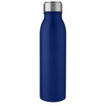 Harper 700 ml stainless steel water bottle with metal loop Corporate blue