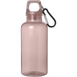 Oregon 400 ml RCS certified recycled plastic water bottle with carabiner Slate pink