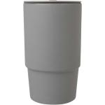 Carter 450 ml Keramiktasse mit Kunststoffdeckel Grau
