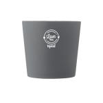 Cali 370 ml ceramic mug with matt finish White/grey