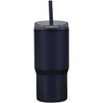 Westin 540 ml RCS recycled double wall insulated tumbler with straw Navy