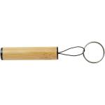Cane bamboo key ring with light Nature